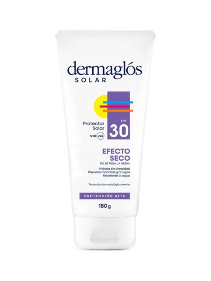 Protector Solar FPS 30 Toque Seco Dermaglos X 180g