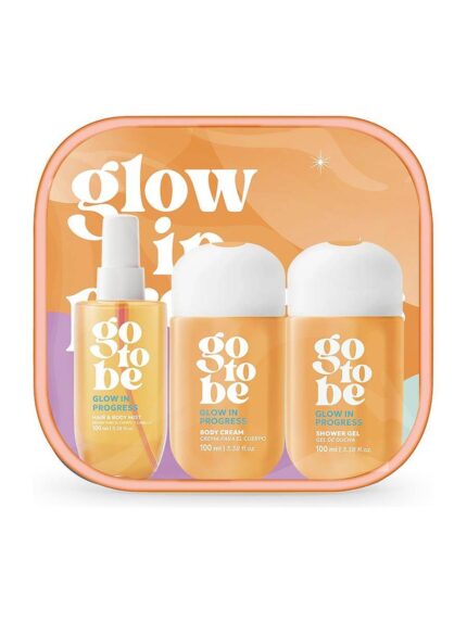 Set Algabo Go To Be Glow In Progress Body Mist + Body Cream + Shower Gel