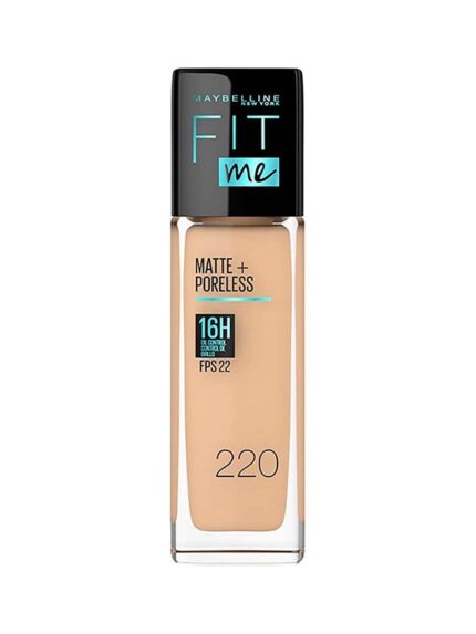 Base Liquida Maybelline Fit Me Matte + Poreless Nº220 Natural Beige
